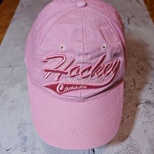 🌟3/$25🌟 Pink Hockey Night in Canada Cap Youth Adjustable Baseball Cap